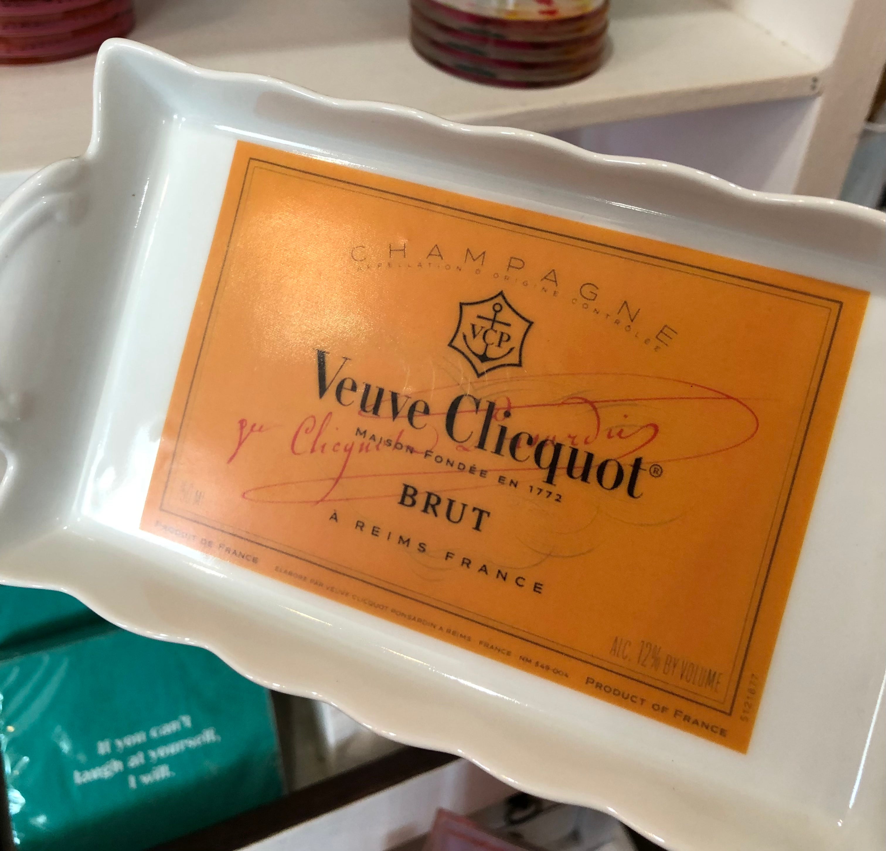 White/Orange Veuve Letter Tray