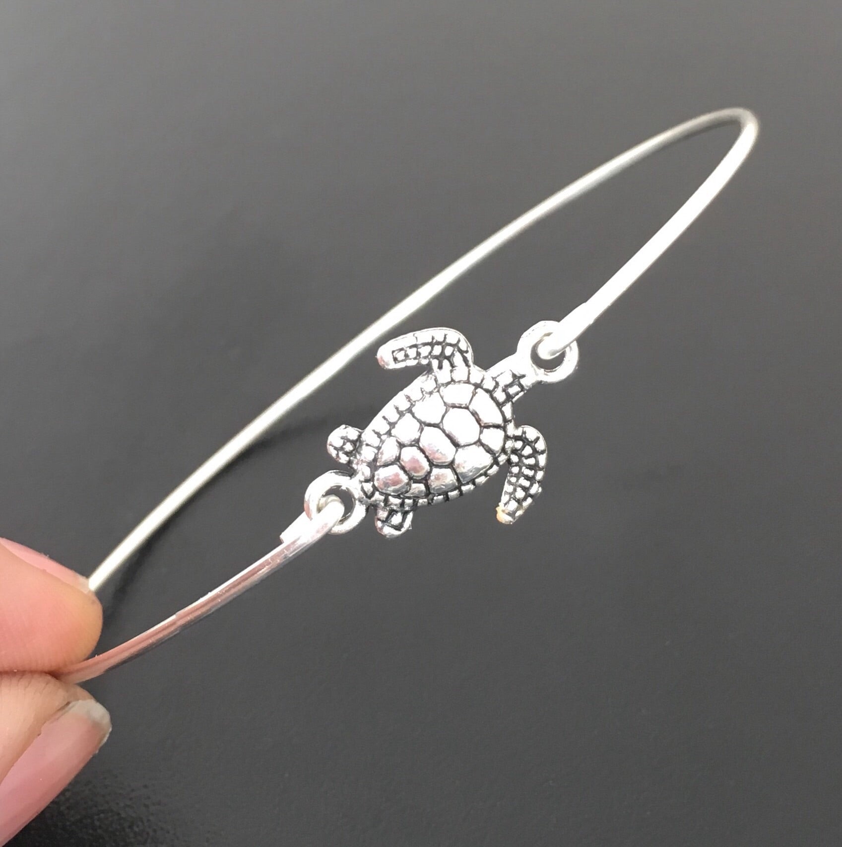 Sea Turtle Bangle Bracelet