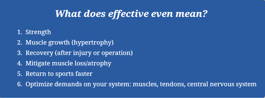 Effective Blood Flow Restriction