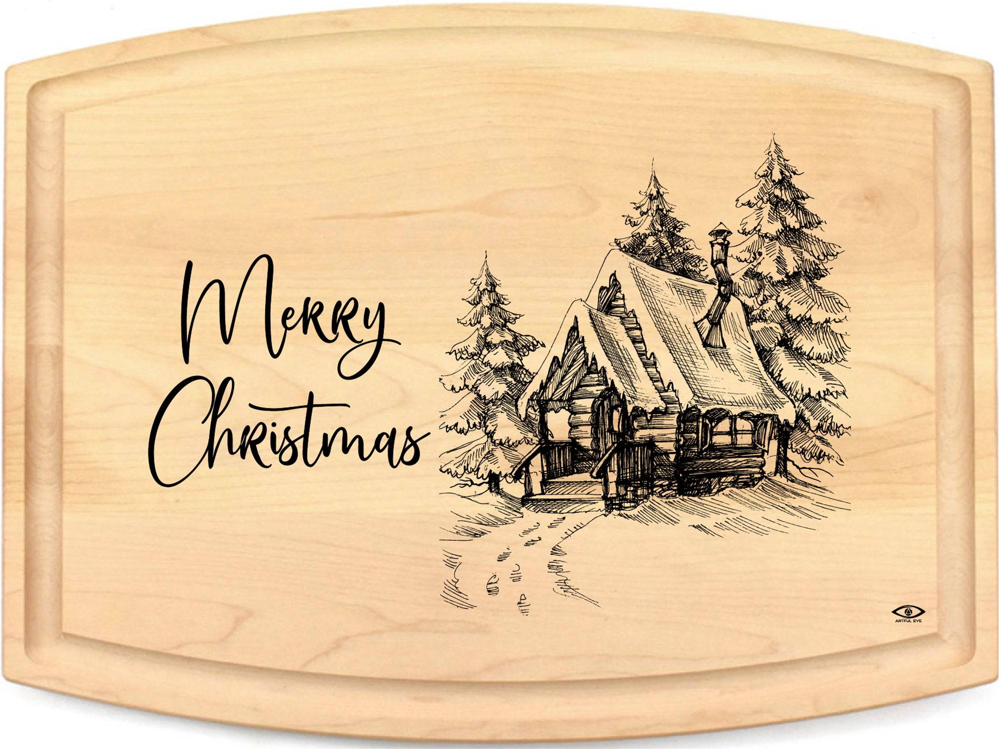 Merry Christmas Glass Cutting Board – Jenniferscraftcorner
