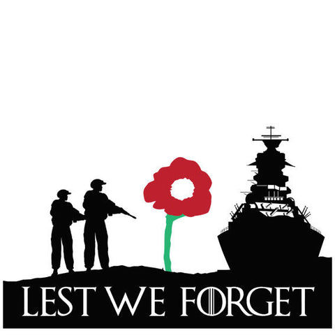 Lest We Forget Navy, Army Remembrance Day Symbol Poppy Flower Sticker ...