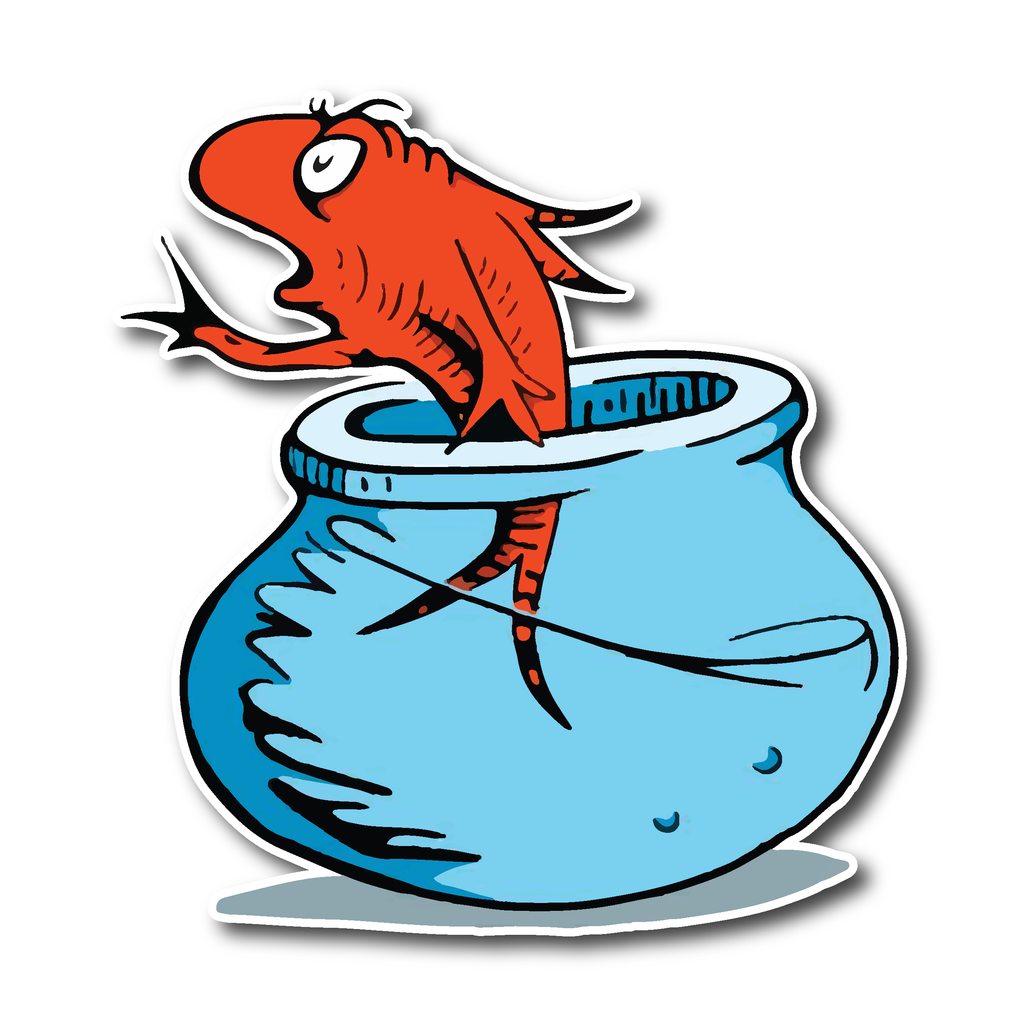 Aquarium Fish Dr Seuss stickers favourite Dr Suess stickers Influent UK