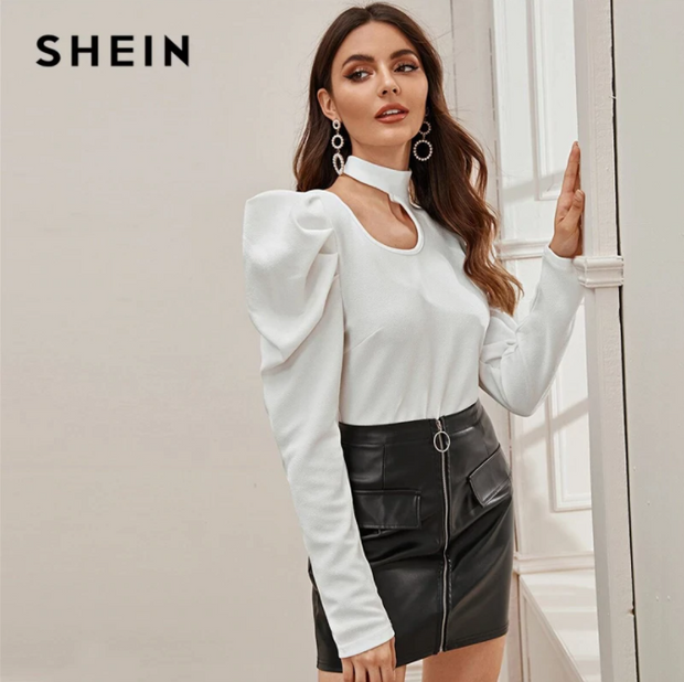 SHEIN Plus Size Black Floral Print High Low Hem Belted Top Women Spring  Autumn Blouse Office Lady Casual Womens Tops And Blouses CX200821 From  Huafei05, $23.52