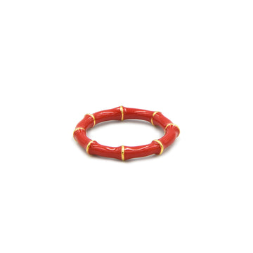 Solange Bamboo Ring Red – Marte Frisnes