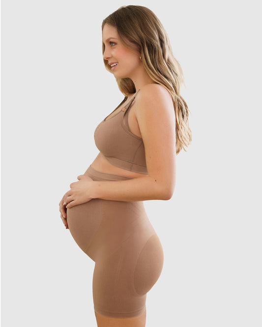 Women's Seamless Maternity Shapewear For Dresses. Mid-thighs Pregnancy  Underwear. S-2xl