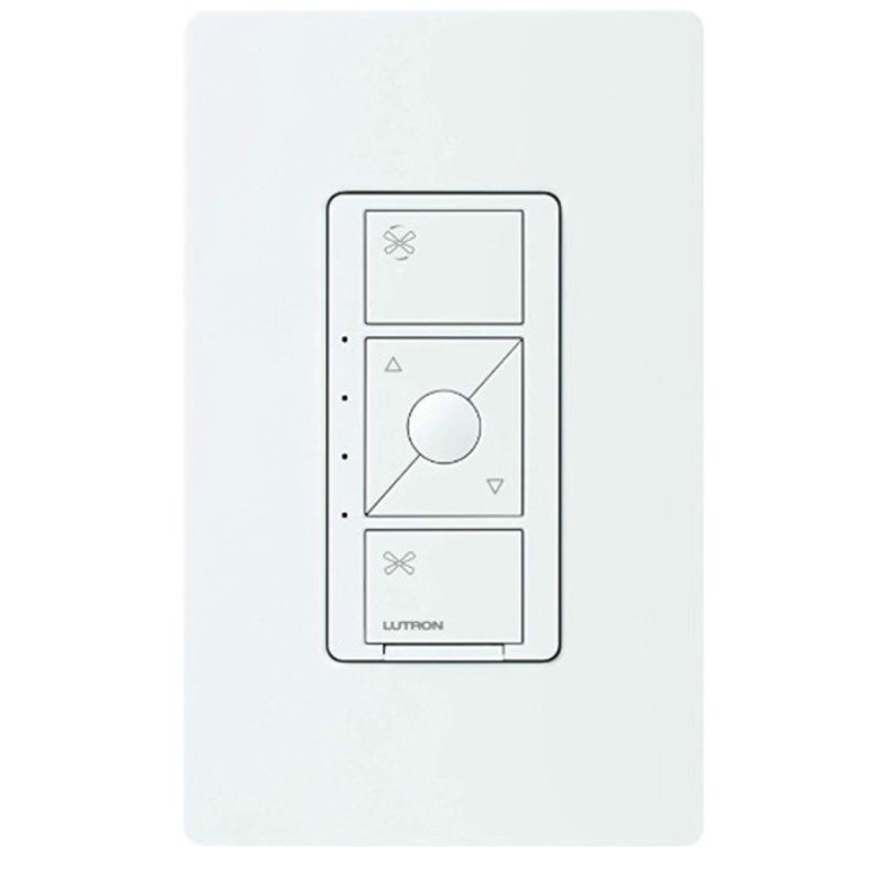 Lutron Caseta Wireless Smart Fan Speed Control, Single-Pole, White