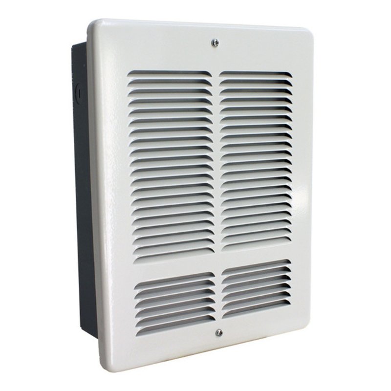 Dual Wattage 240/208V Wall Heater, Heatbox Interior and Grill, White