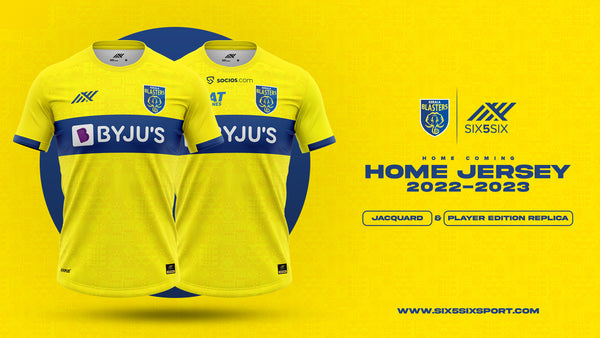 Kerala Blasters F.C. 2022-23 Home Kits | SIX5SIX