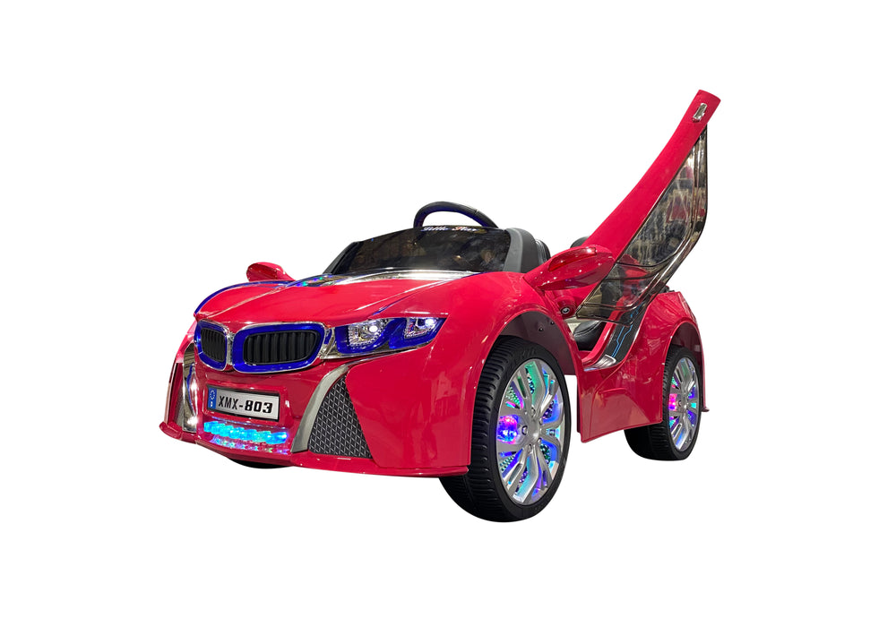 pink bmw baby car