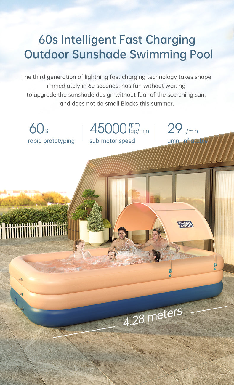 Wireless Inflatable Swimming Pool