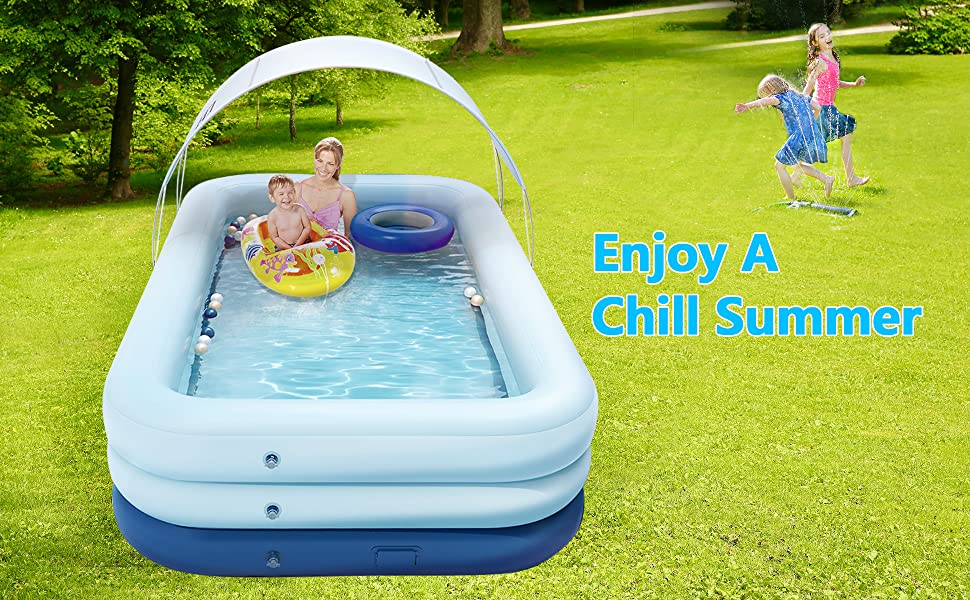 Automatic Inflatable Swimming Pool for Family