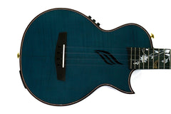 Enya EUT-E6-BU-EQ Solid Blue Maple Tenor Ukulele