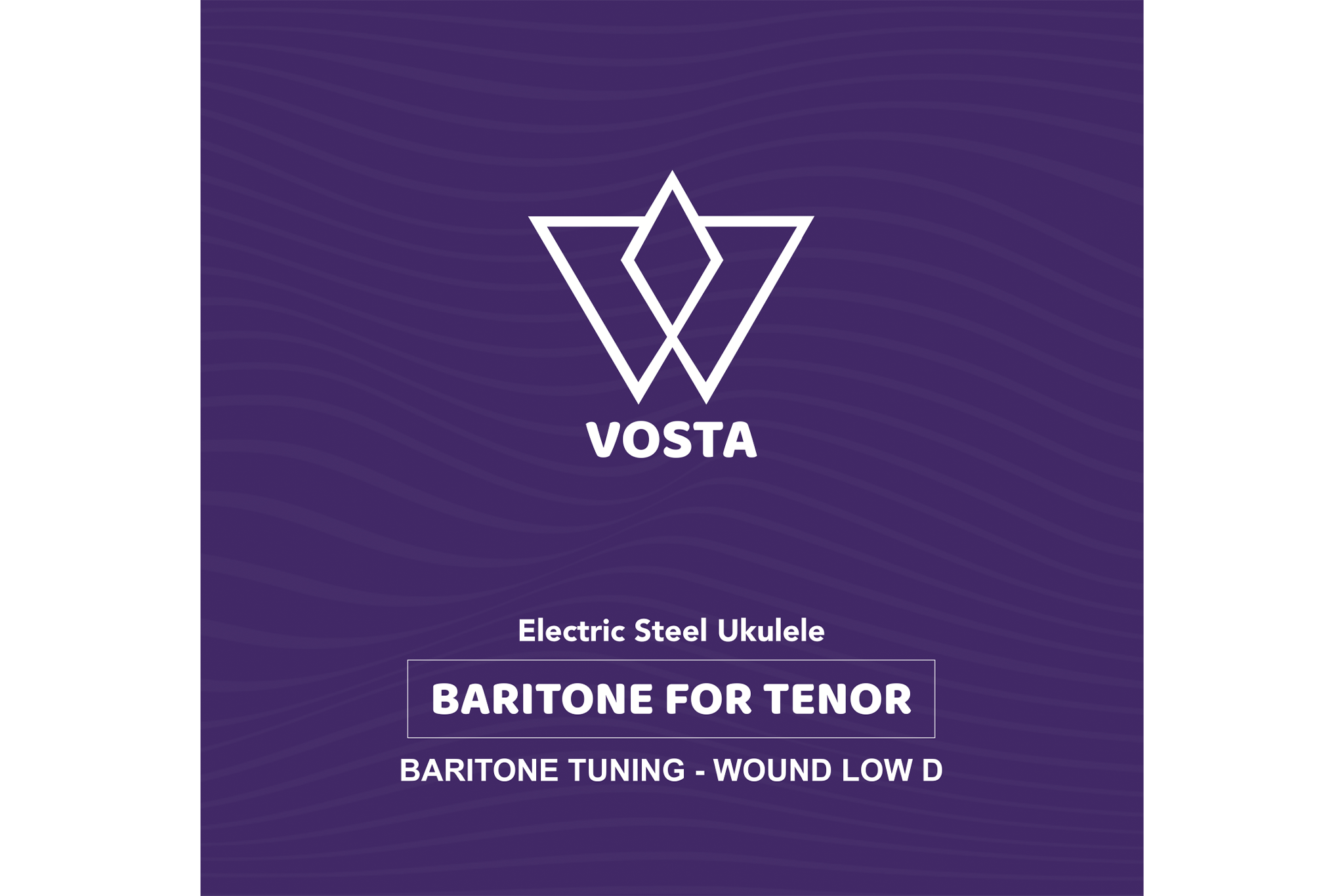Vosta Steel Electric Baritone For Tenor Ukulele Strings (D-G-B-E Tuning) - LOW D