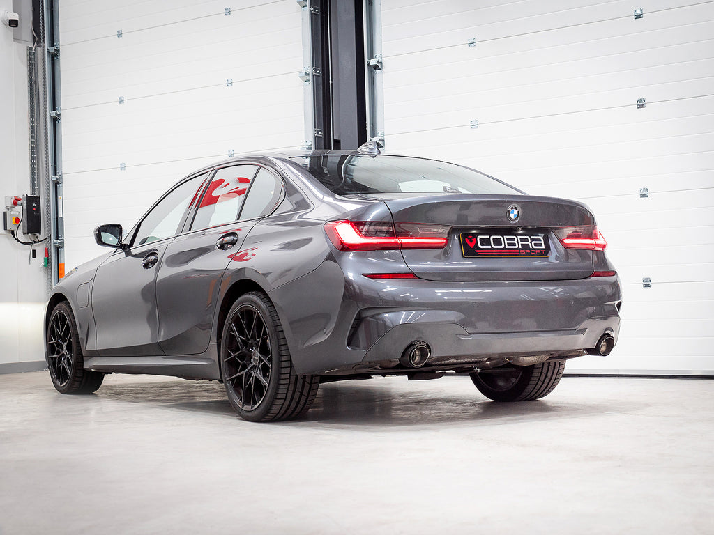 BMW 330e Dual Exit Exhaust Upgrade by Cobra Sport