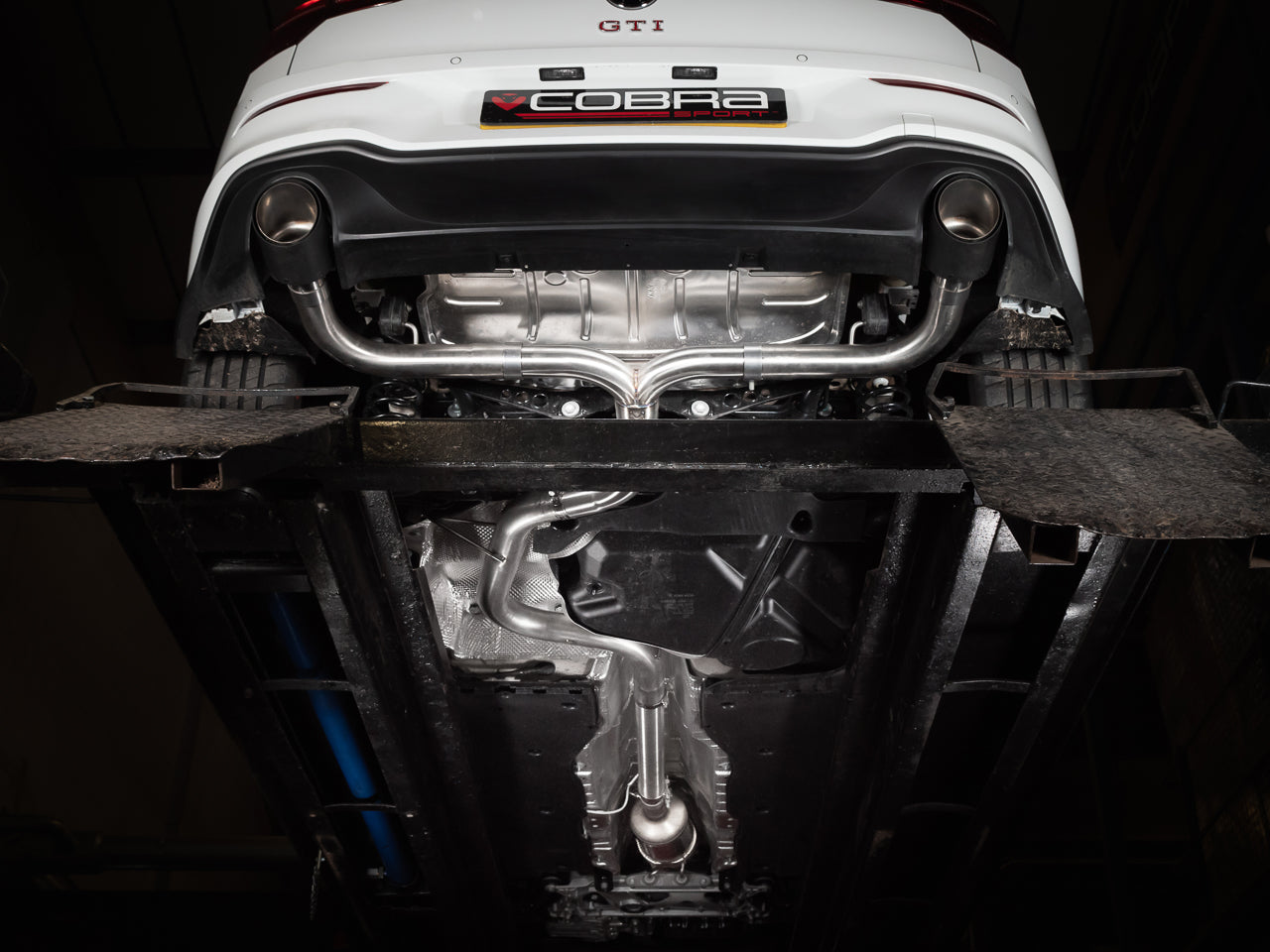 Cobra Sport Rear Box Delete GPF Back VW Golf GTI Mk8 Performance Exhaust - TIG welded in Sheffield, UK