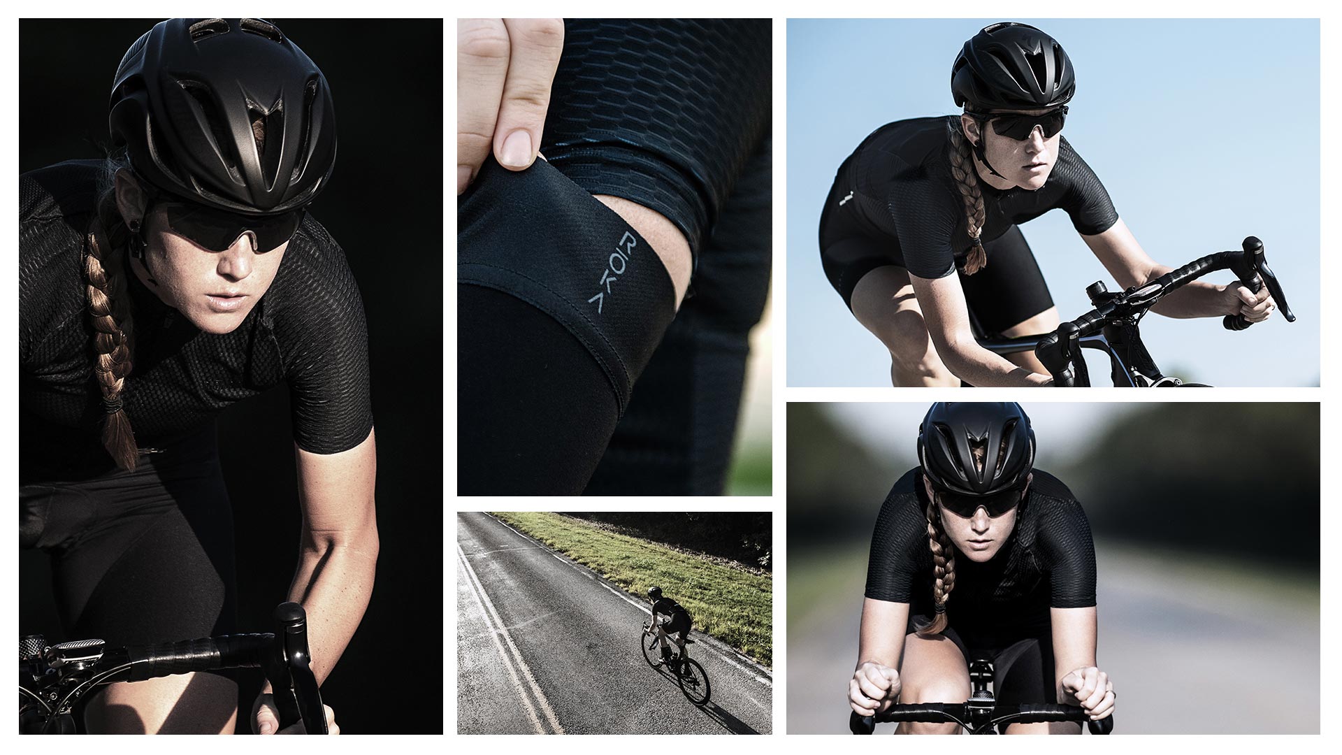 all black cycling jersey