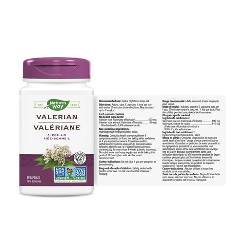 Valerian, Standardized Extract / 90 capsules – Nature's Way Canada