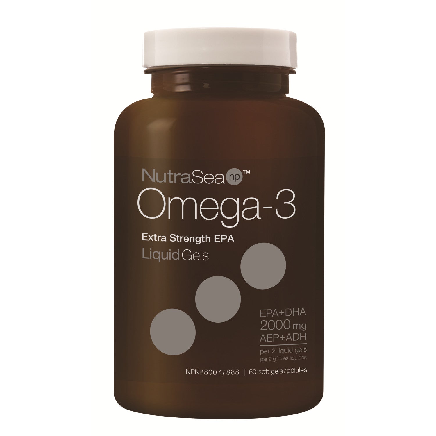 NutraSea® HP™ Omega-3 Liquid Gels, Fresh Mint / 60 softgels - Natures Way Canada product image