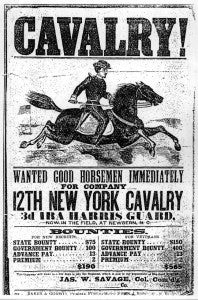 12th New York Cavalry Recruiting Poster