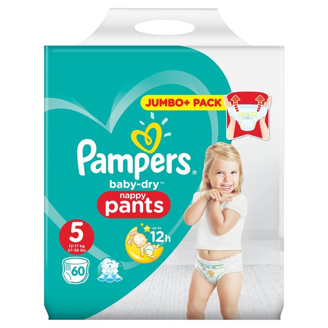 size 5 pampers nappy pants