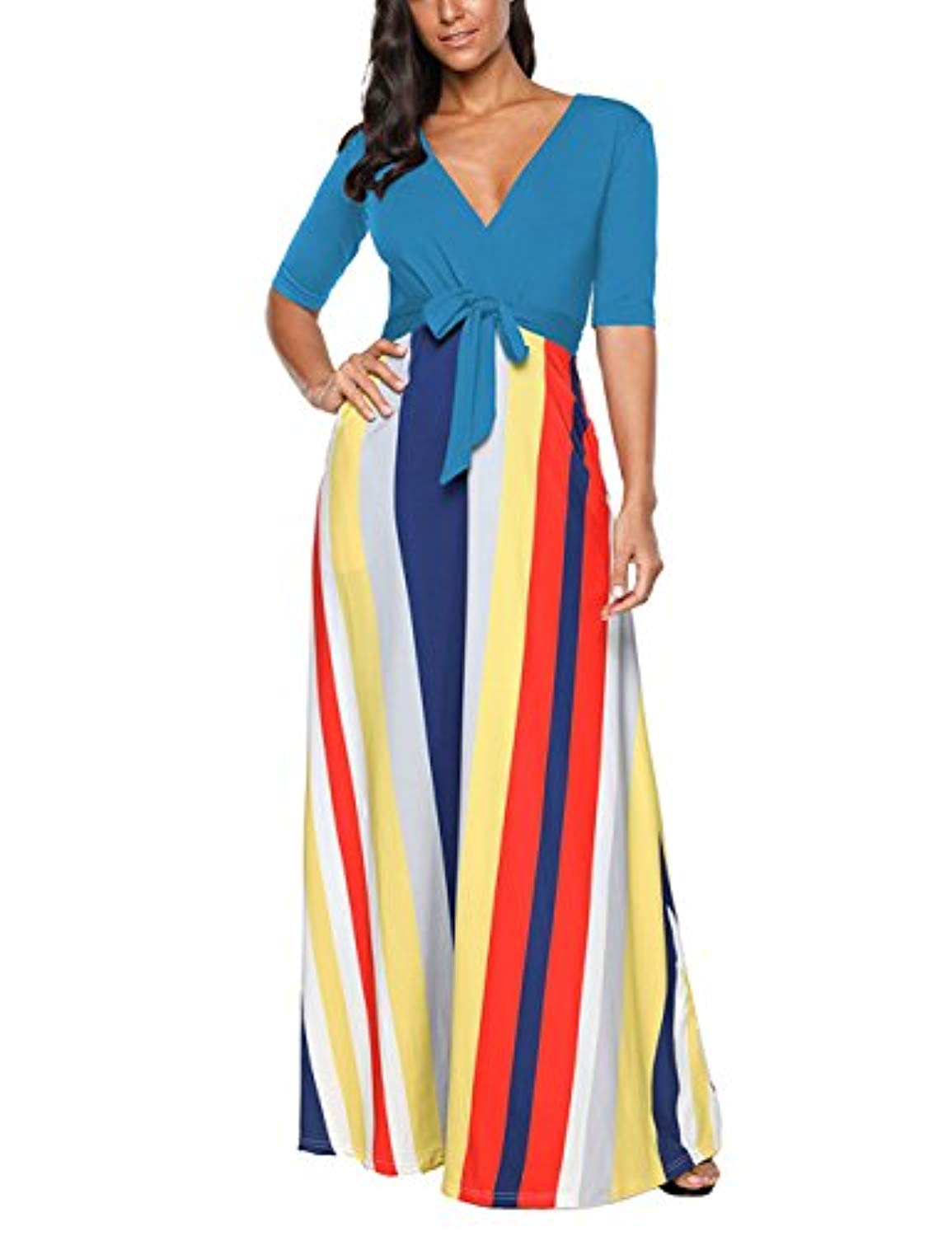 half sleeve maxi dress uk