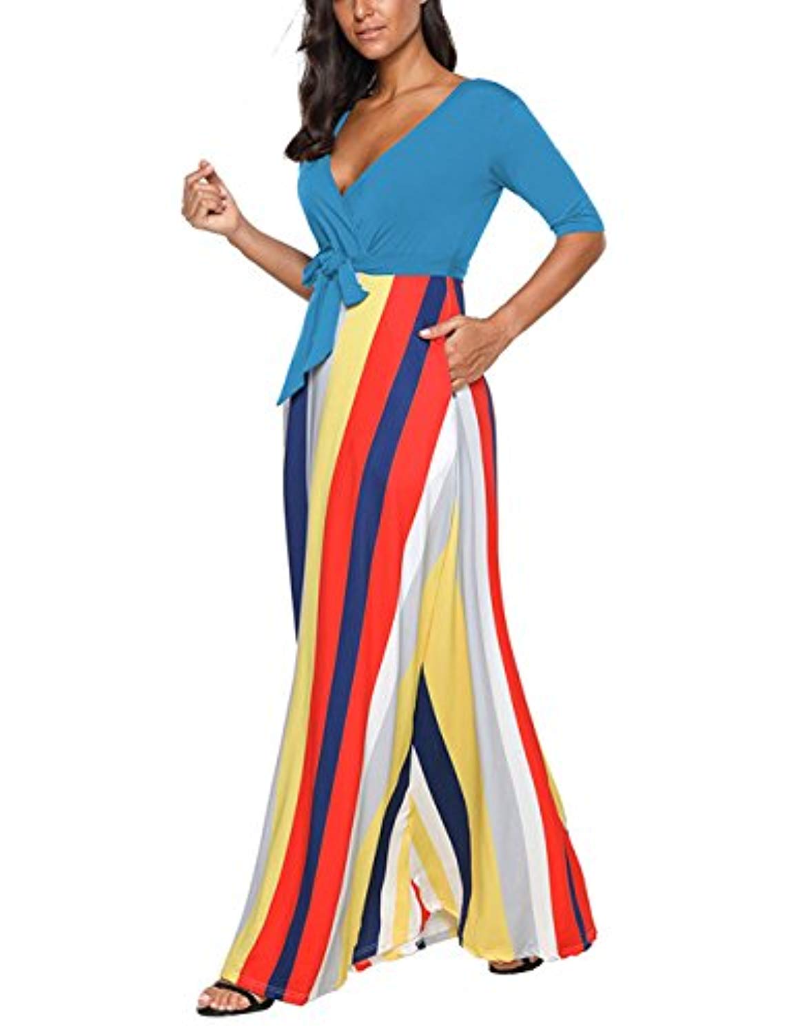 half sleeve maxi dress uk