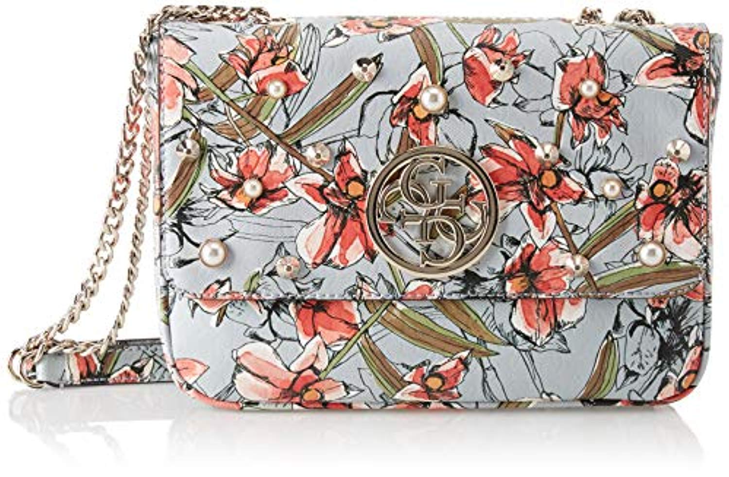 guess flower purse