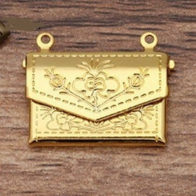 Fairy Letter Envelope Locket Pendant Charms for Jewellery Making (10 Pieces/Lot) 15*20MM