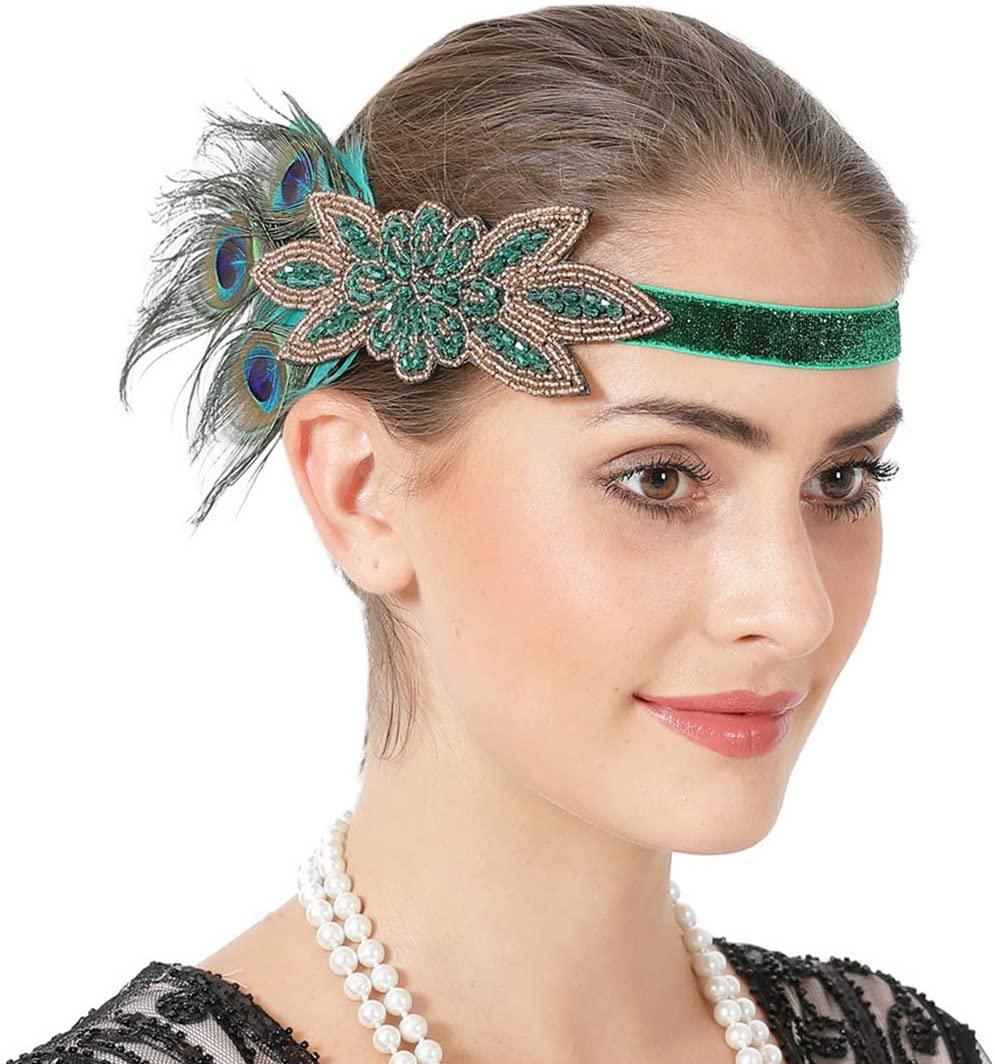 peacock feather headband diy