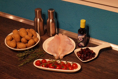 Hauptgericht-Weihnachtsmenü-Rotbarsch-Olivenöl