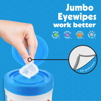 Jumbo Eyewipes(80 Wipes)