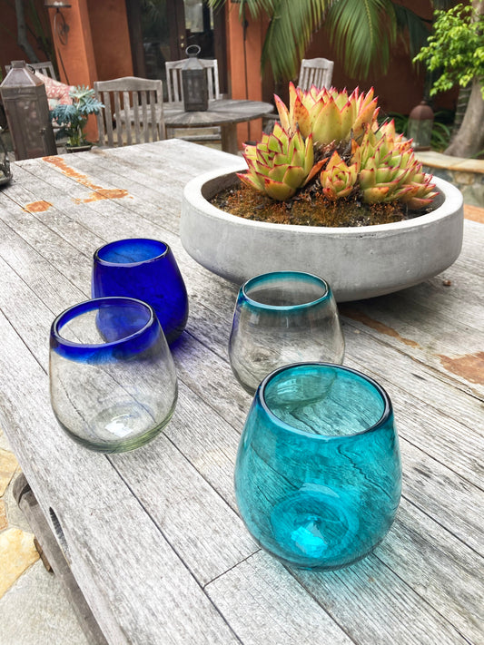 Vidivi 60328 Nadia 8.8 oz Turquoise Water Glass / Tumbler - 36/Case