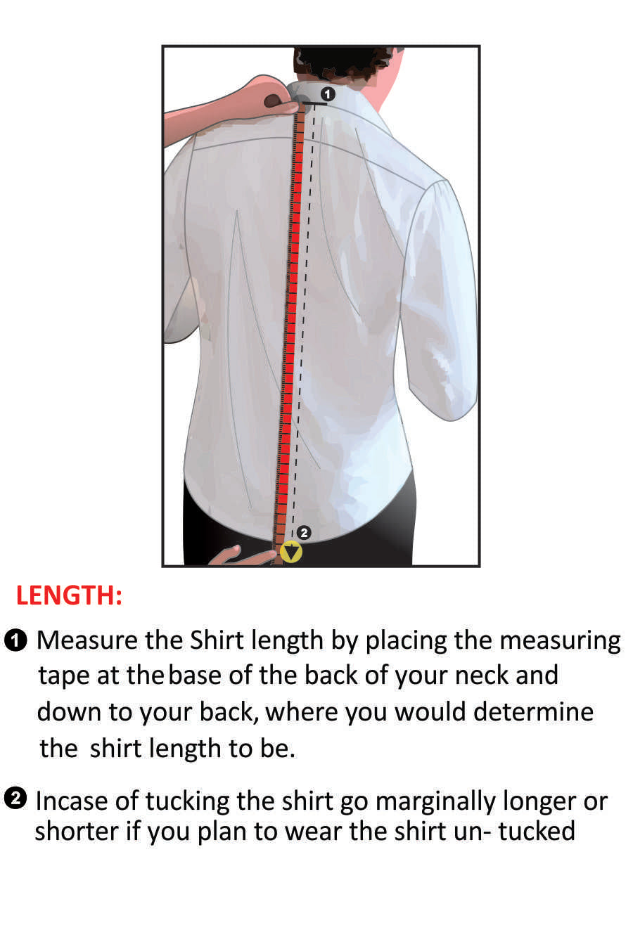 Shirt Body Measurements – Luxire Custom Clothing