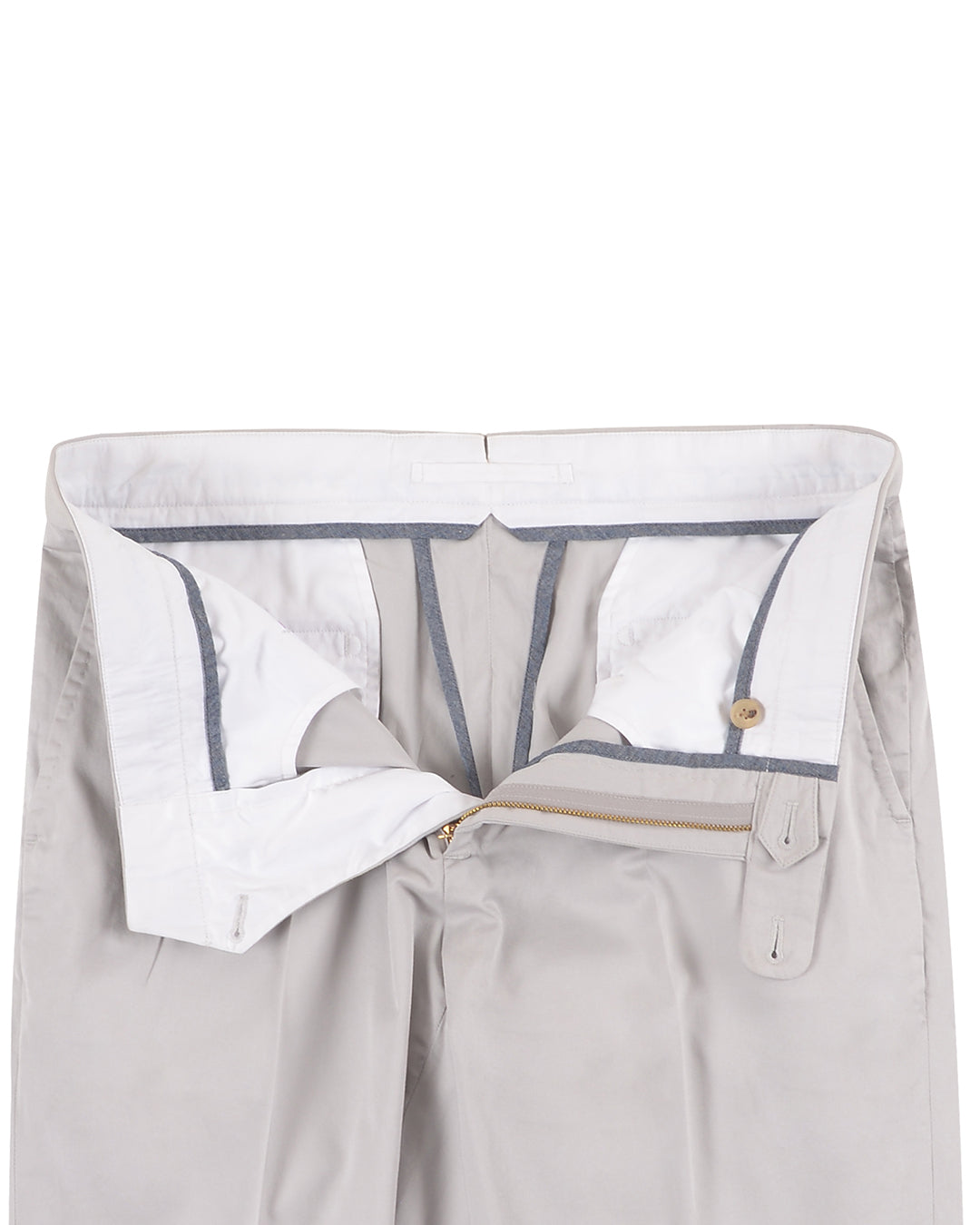 Fresco: Soft Mild Grey Stretch Twill Pants – Luxire Custom Clothing