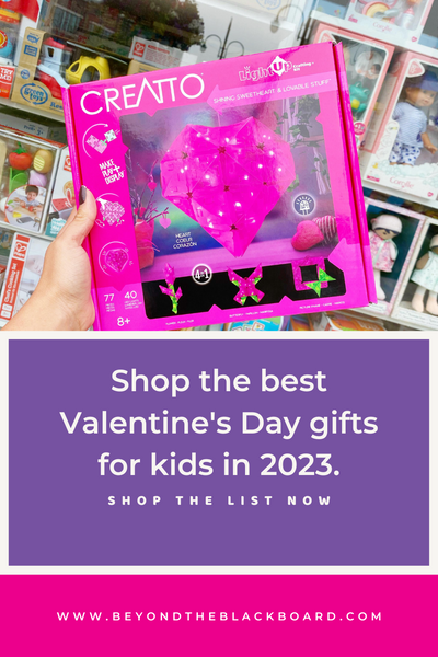 Shop the best Valentine's Day gifts for kids in 2023. Shop the list now. www.beyondtheblackboard.com