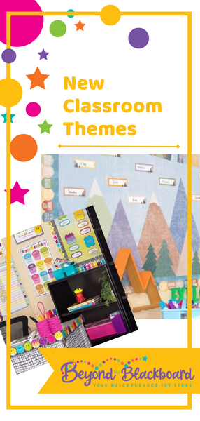 New Classroom Themes Long Pinterest Pin Beyond the Blackboard