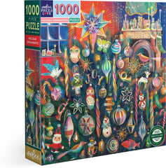 Eeboo Holiday Ornaments 1000 Piece Puzzle
