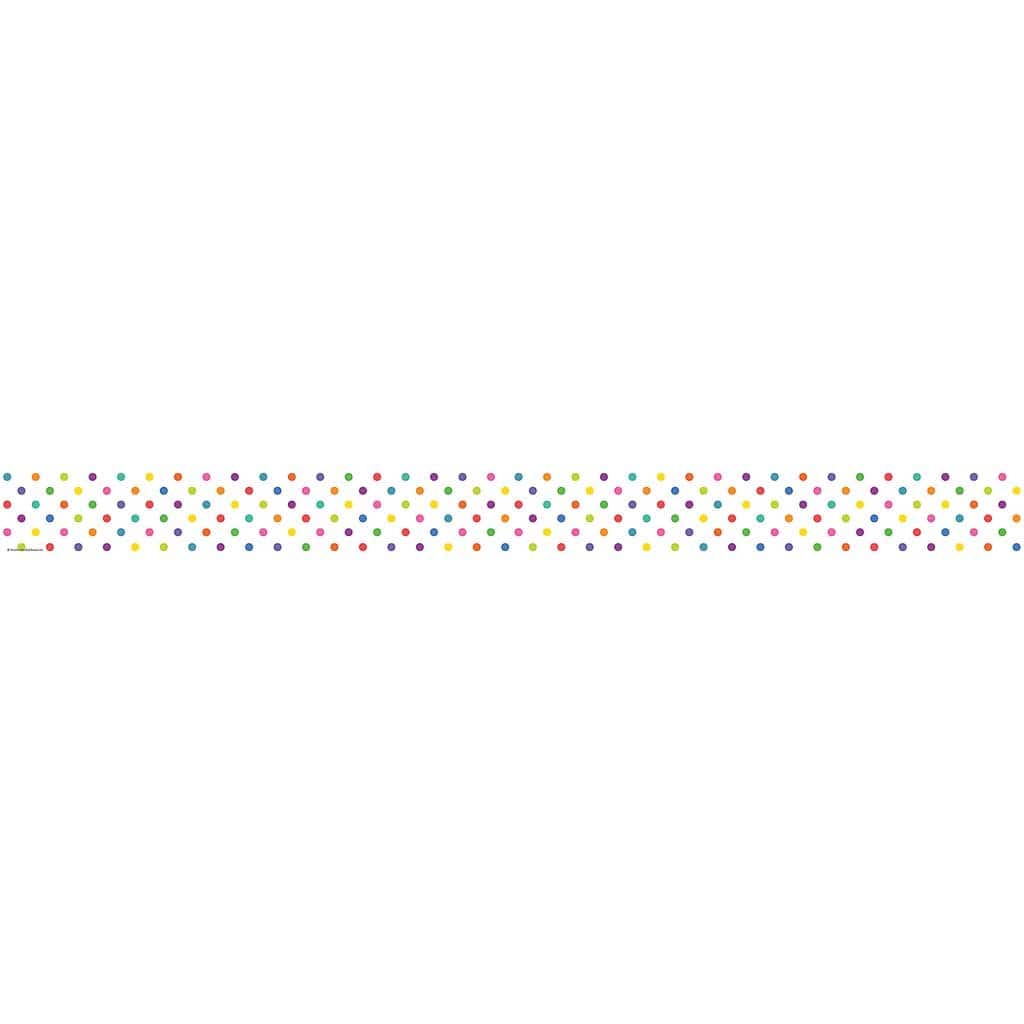 Teacher Created Resources Colorful Dots Straight Border Trim - Beyond ...