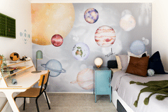 Solar System Wallpaper | Tween Boys Room