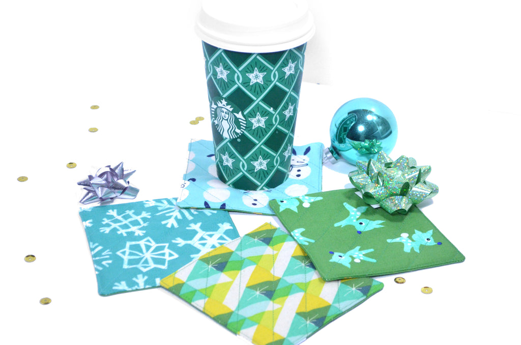 holiday drink coasters