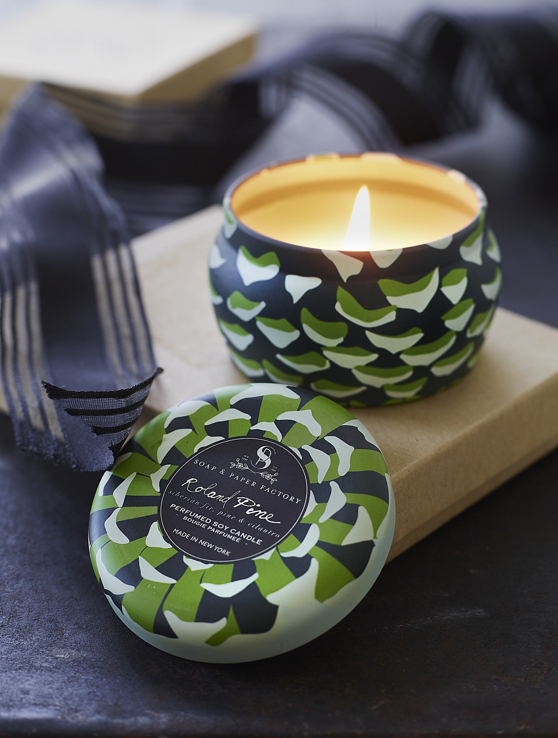 Candle: Roland Pine Tin, Small