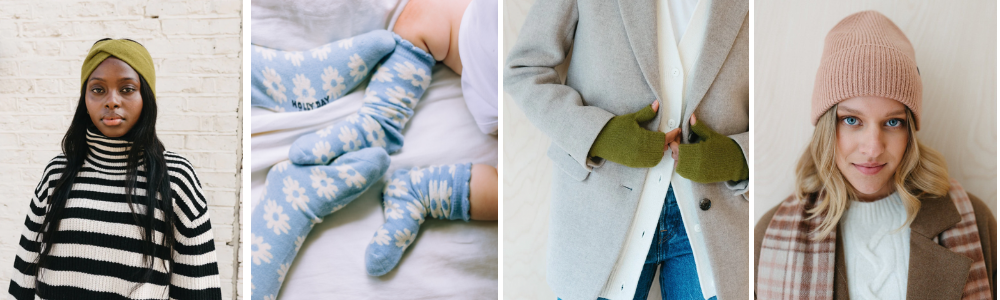 Cashmere beanies, socks, headbands and wrist warmers | Merino & Me