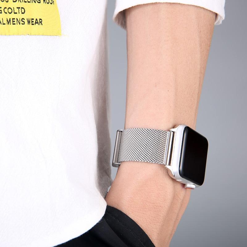 世界の人気ブランド Apple Watch ミラネーゼ ループバンド ブラック 38 40 41mm
