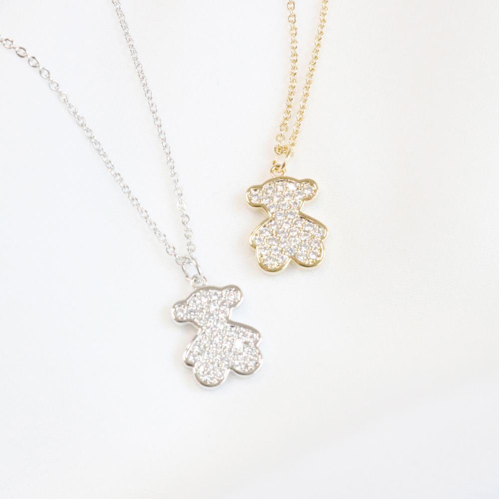 Cubic Bear ネックレス necklace bling moon 