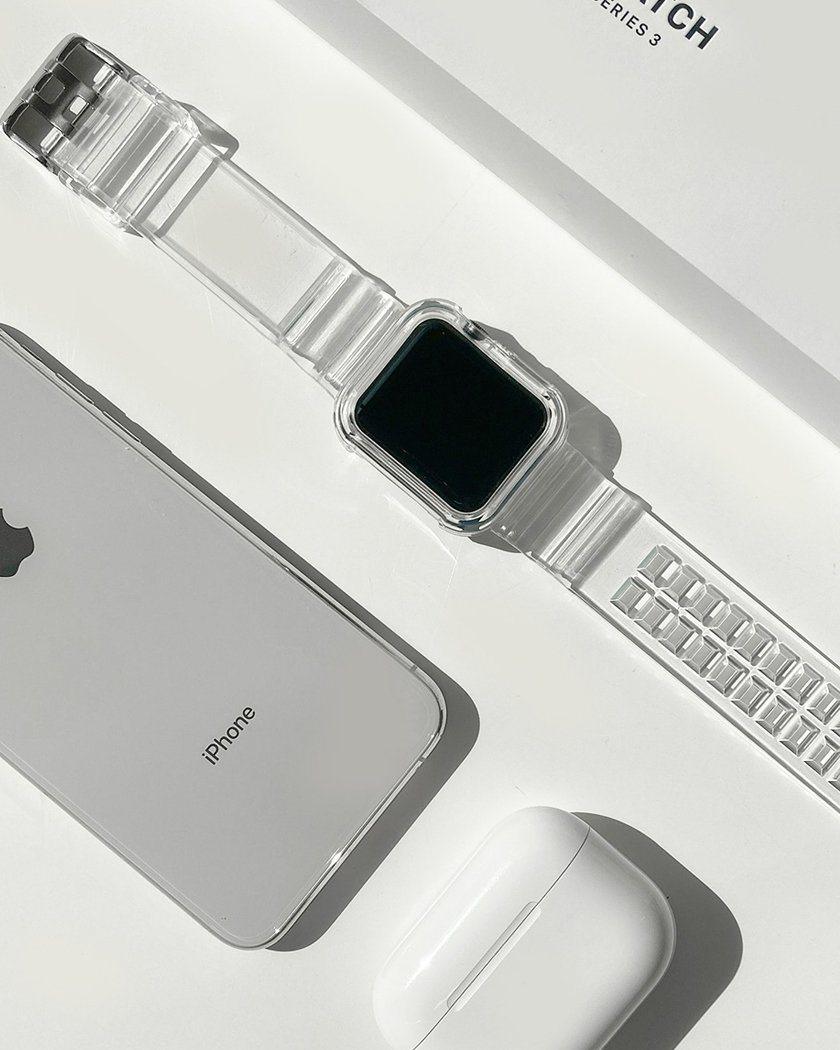 Apple Watch クリア バンド 38 40mm 韓国 R1-*-x - 通販 - guianegro