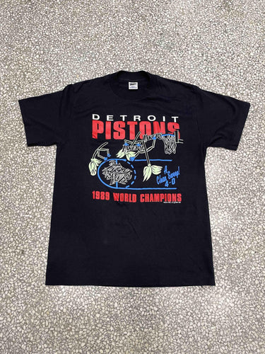 Detroit Pistons Vintage 1989 Dennis Rodman The Worm Faded Black – ABC  Vintage