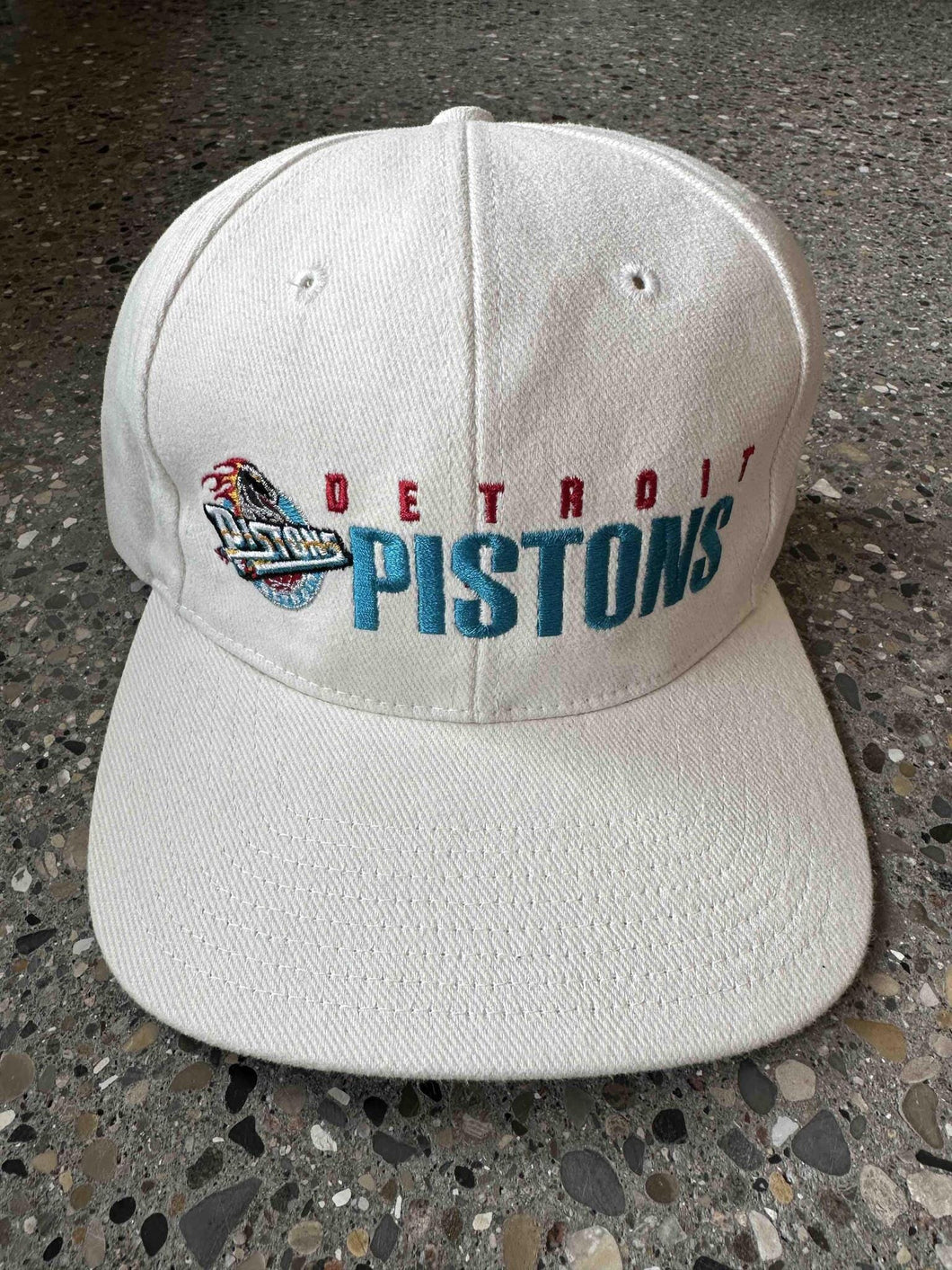 Detroit Pistons Vintage OG Horse Logo Script Hat Cream – ABC Vintage