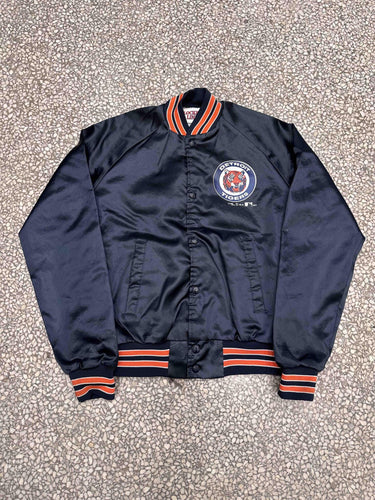 Detroit Tigers Vintage 90s Chalk Line Satin Bomber Jacket