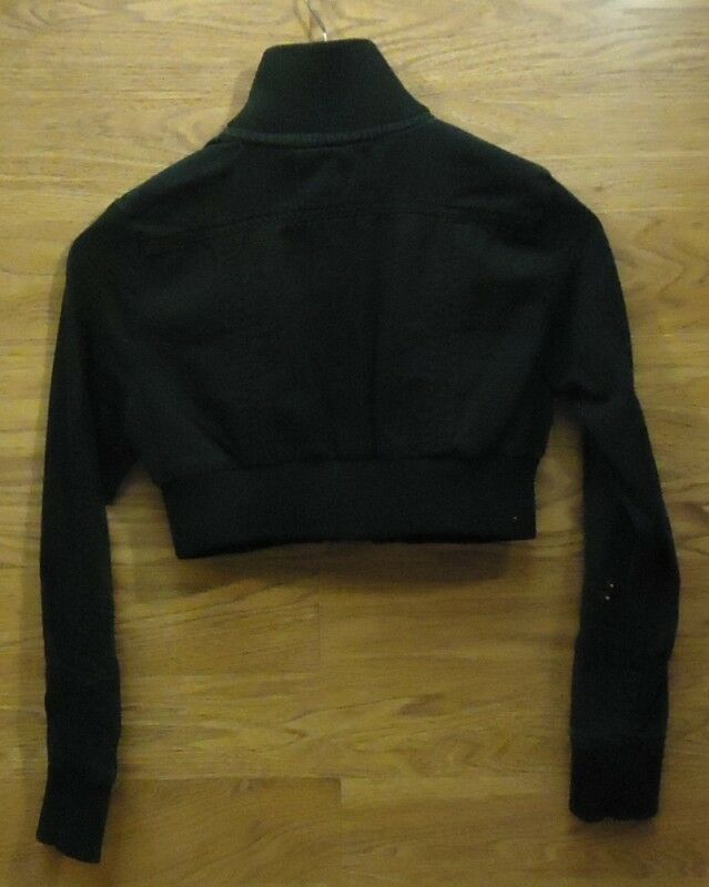 Wet Seal Jacket Women Size XS Ramie Cotton Black -- Used