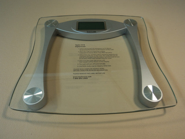 Taylor Digital Silver Glass Bath Scale